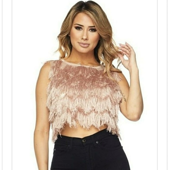 🚨⬇️SALE!💥 Fringe Crop Top - Picture 5 of 5